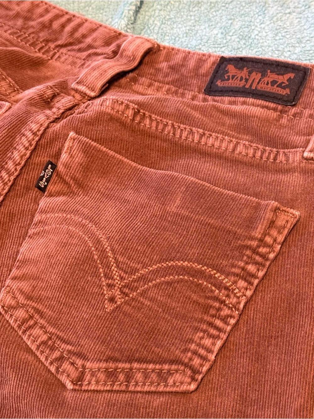 Levi's Brown Corduroy 535 Legging
